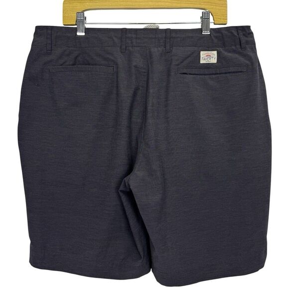 Faherty All Day Shorts Gray Size 36 Gray Casual Drawstring Pockets Performance - Picture 3 of 8